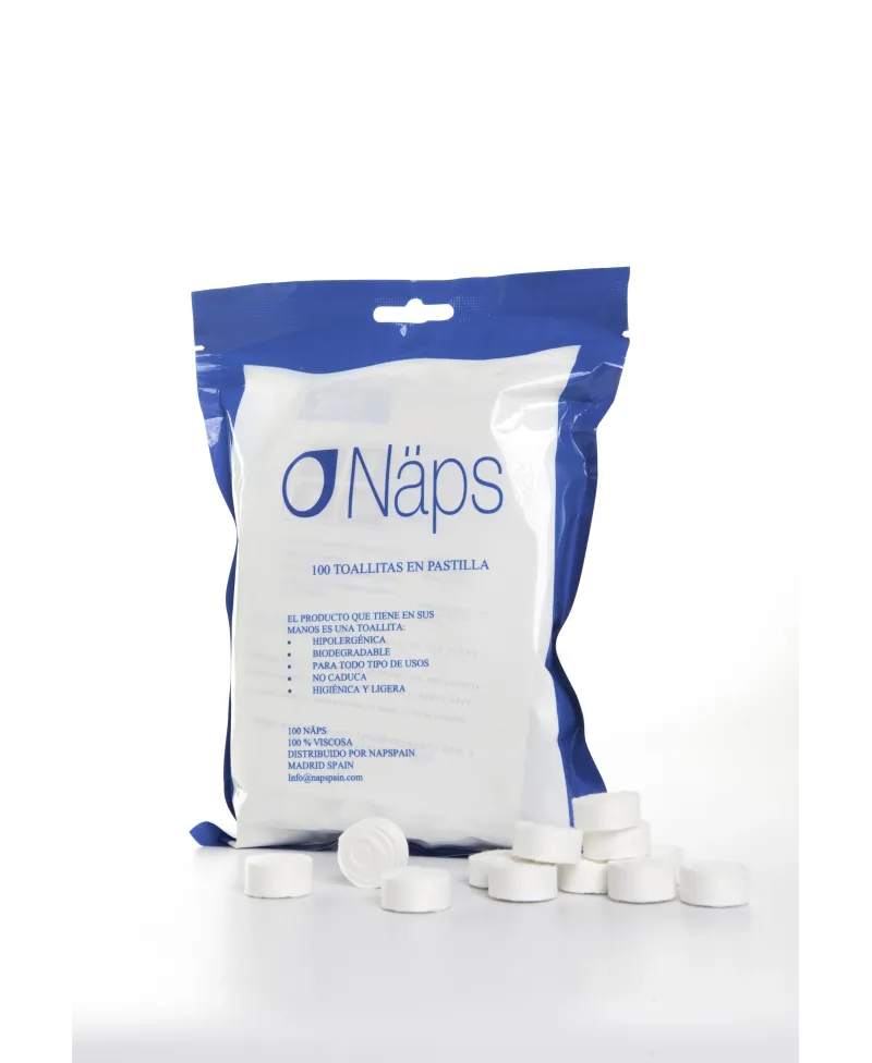 Naps Toallitas Comprimidas 100 Unidades
