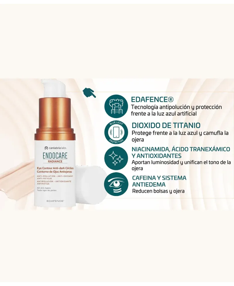 Endocare Radiance Contorno de Ojos Antiojeras 15 ML