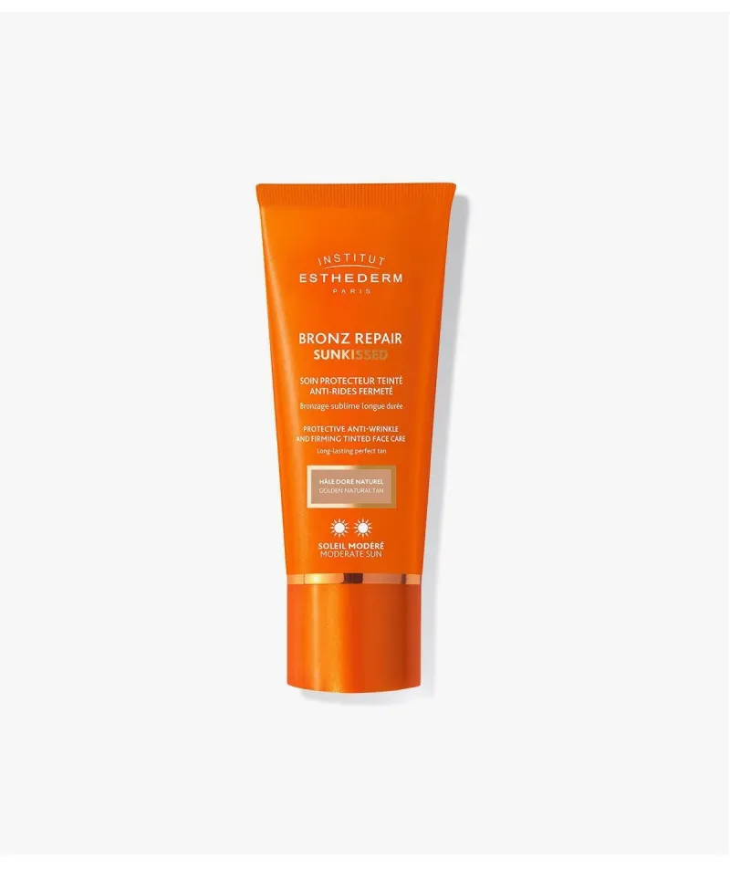 Esthederm BRONZ REPAIR Sunkissed Crema Facial Antiarrugas con Color Sol Moderado 50 ml