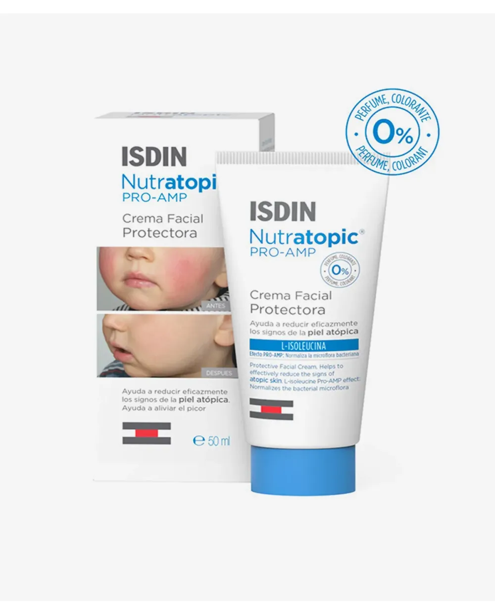 Isdin Nutratopic Pro-AMP Crema facial Piel atópica 50ml
