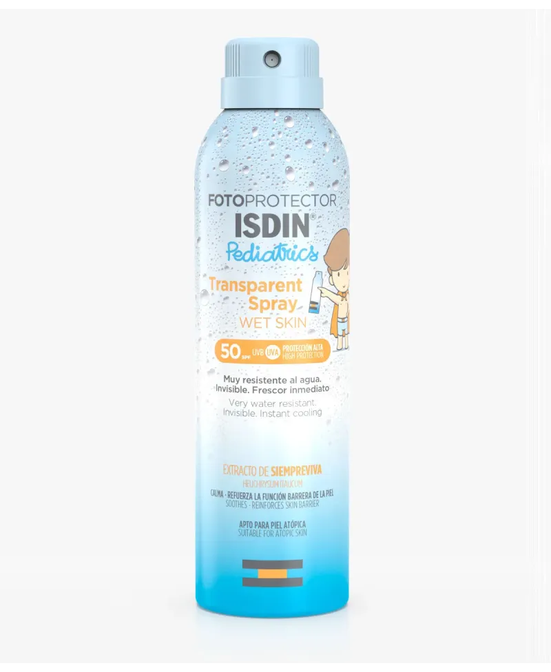 Isdin Fotoprotector Pediatrics Spray Transparente para Piel Mojada SPF 50