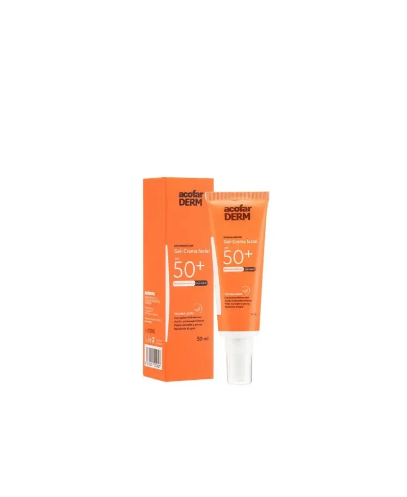 AcofarDerm Gel Crema Facial Tacto Ligero SPF50+ 50ml