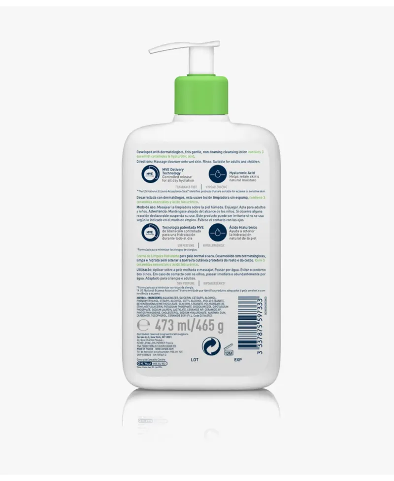 Cerave Limpiadora Hidratante 473ml