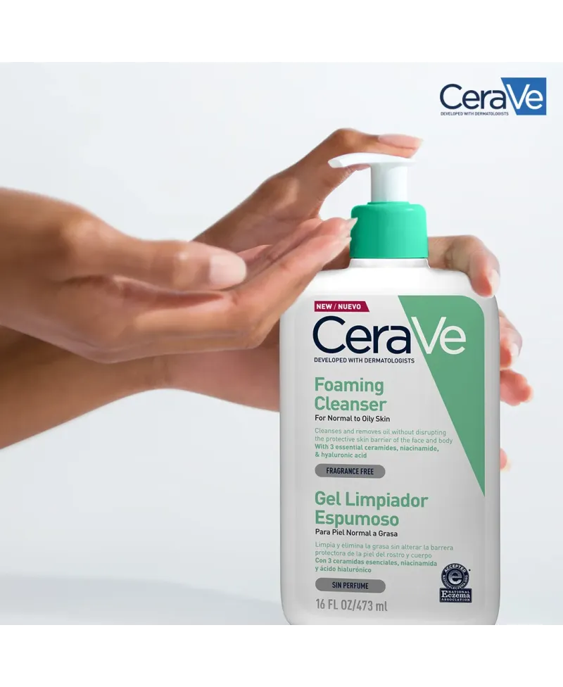 Cerave Gel Limpiador Espumoso 473 ml