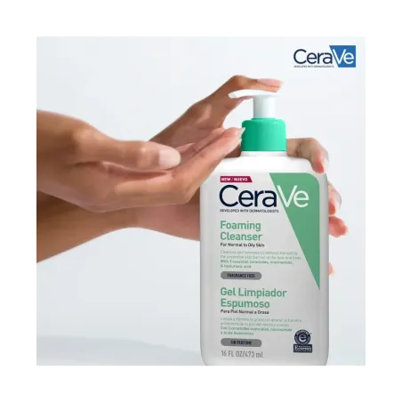 Cerave Gel Limpiador Espumoso 473 ml