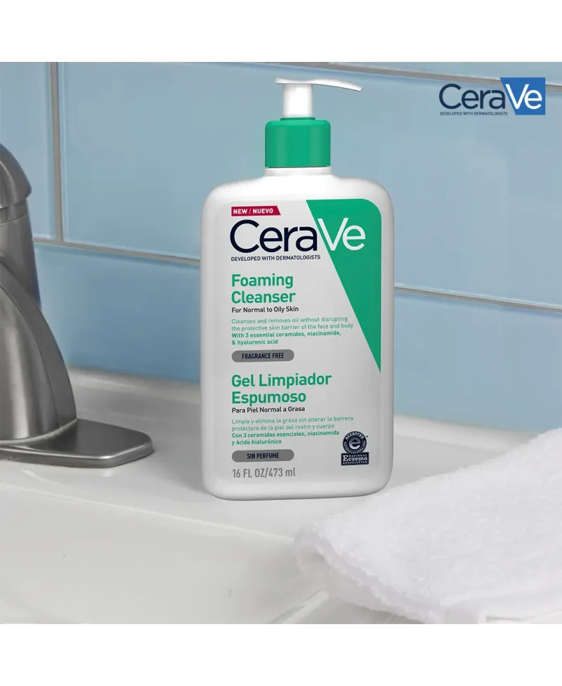 Cerave Gel Limpiador Espumoso 473 ml