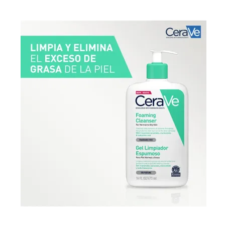 Cerave Gel Limpiador Espumoso 473 ml