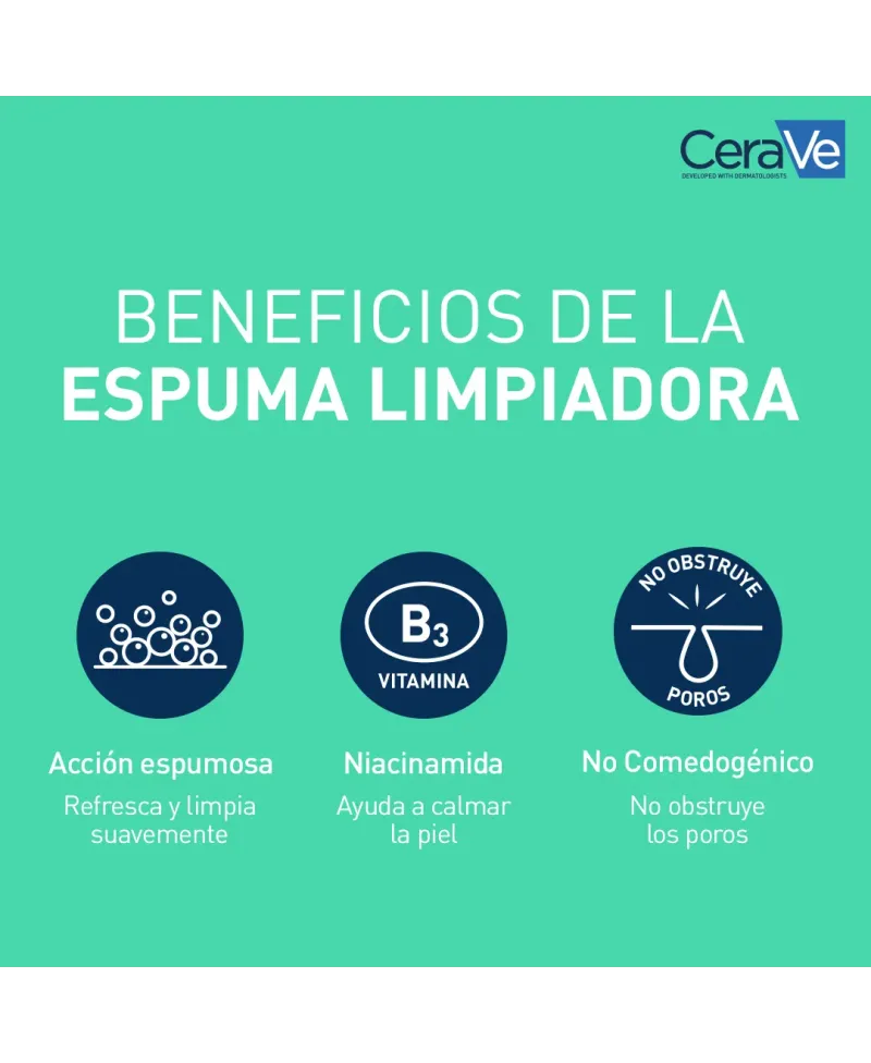 Cerave Gel Limpiador Espumoso 473 ml