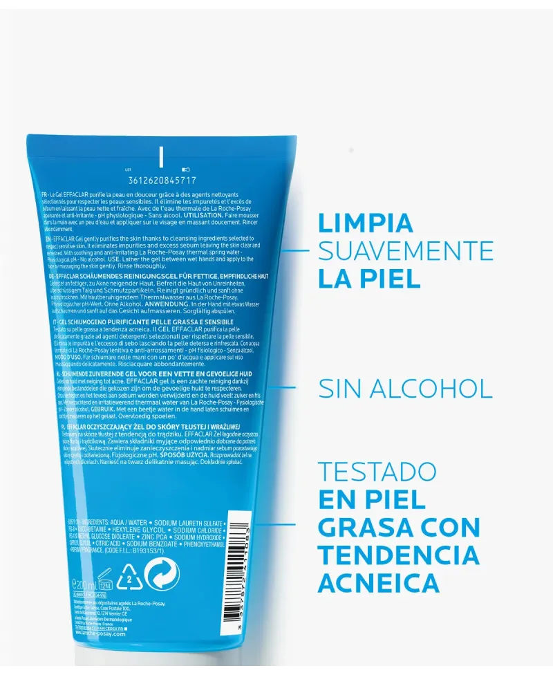 La Roche Posay Effaclar Gel Limpiador