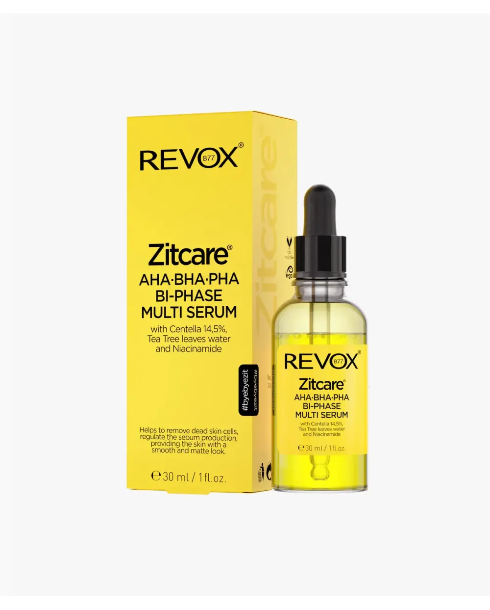 Revox B77 Zitcare AHA BHA PHA Serum Multifase Bi-Phase 30 ml