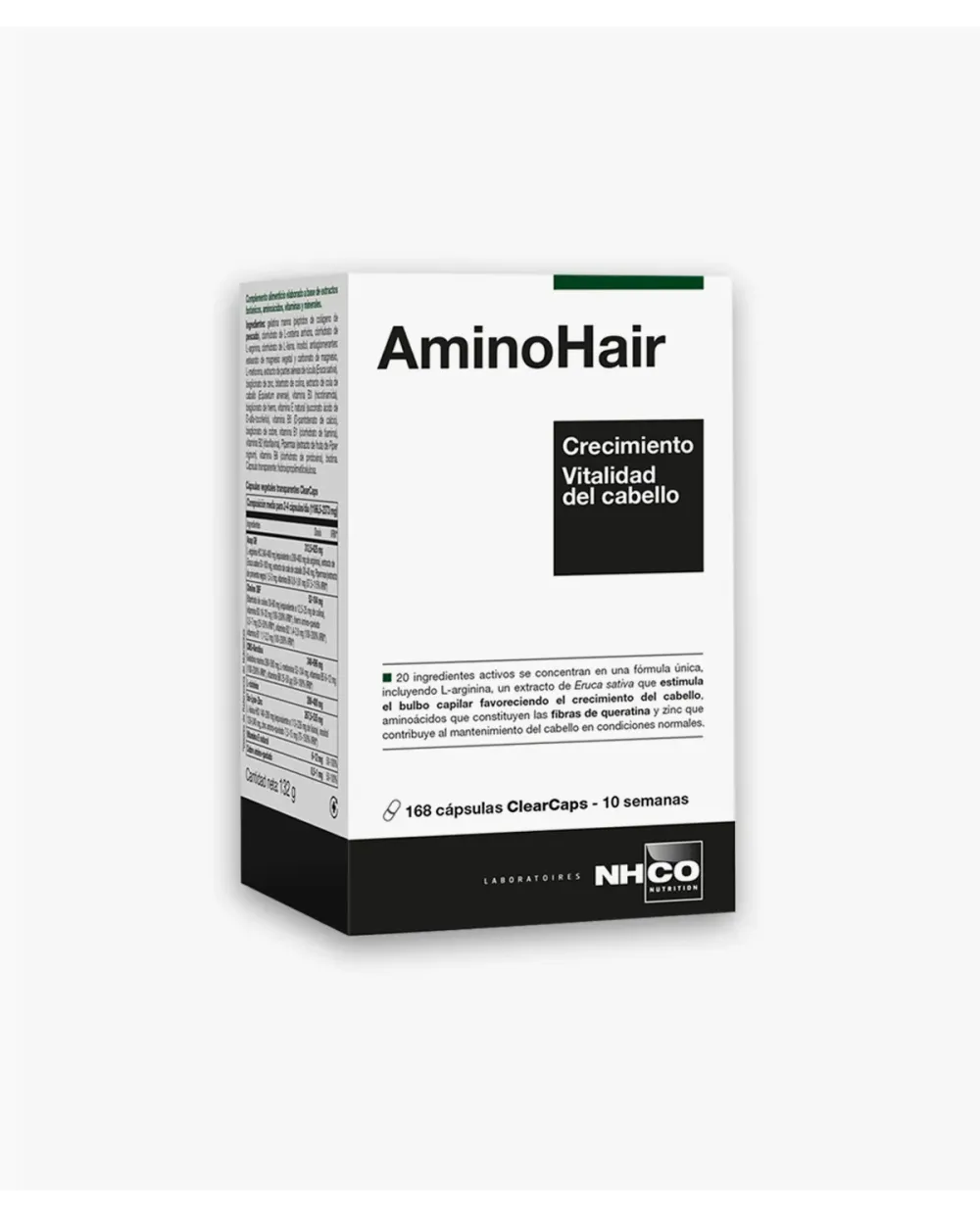 NHCO AminoHair Crecimiento Vitalidad del Cabello 168 cápsulas