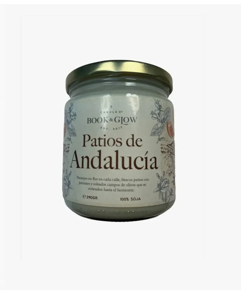 Book & Glow Patios de Andalucía - Vela de Soja Vegana