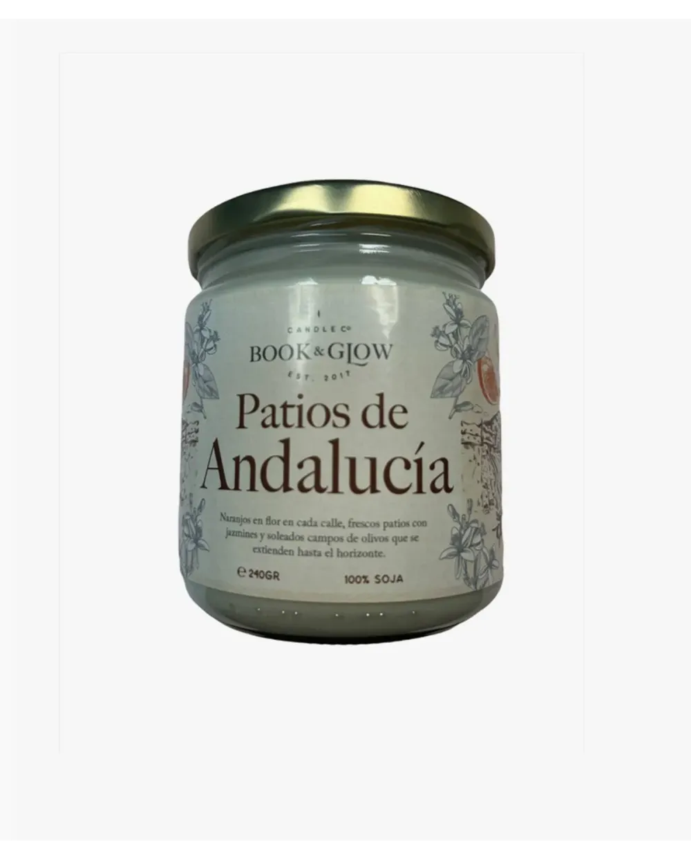 Book & Glow Patios de Andalucía - Vela de Soja Vegana
