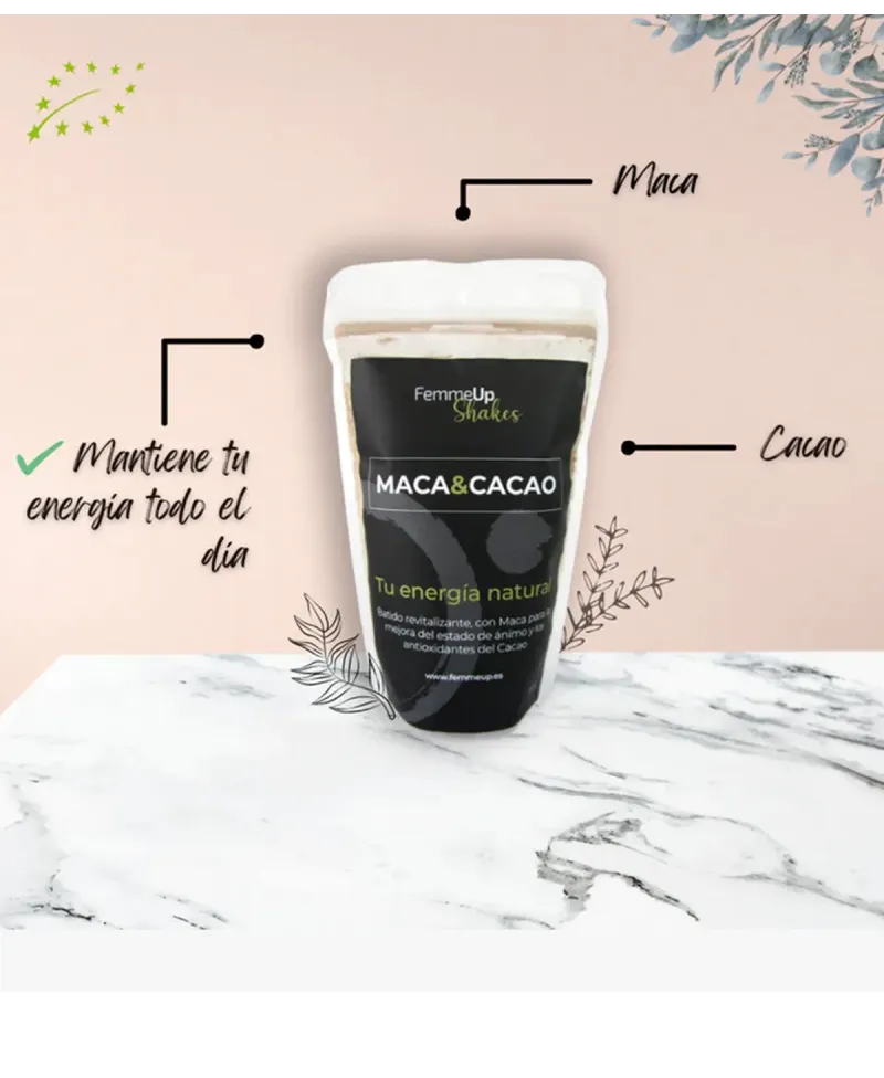 2 Batidos FemmeUp Shake, energía pura y Natural