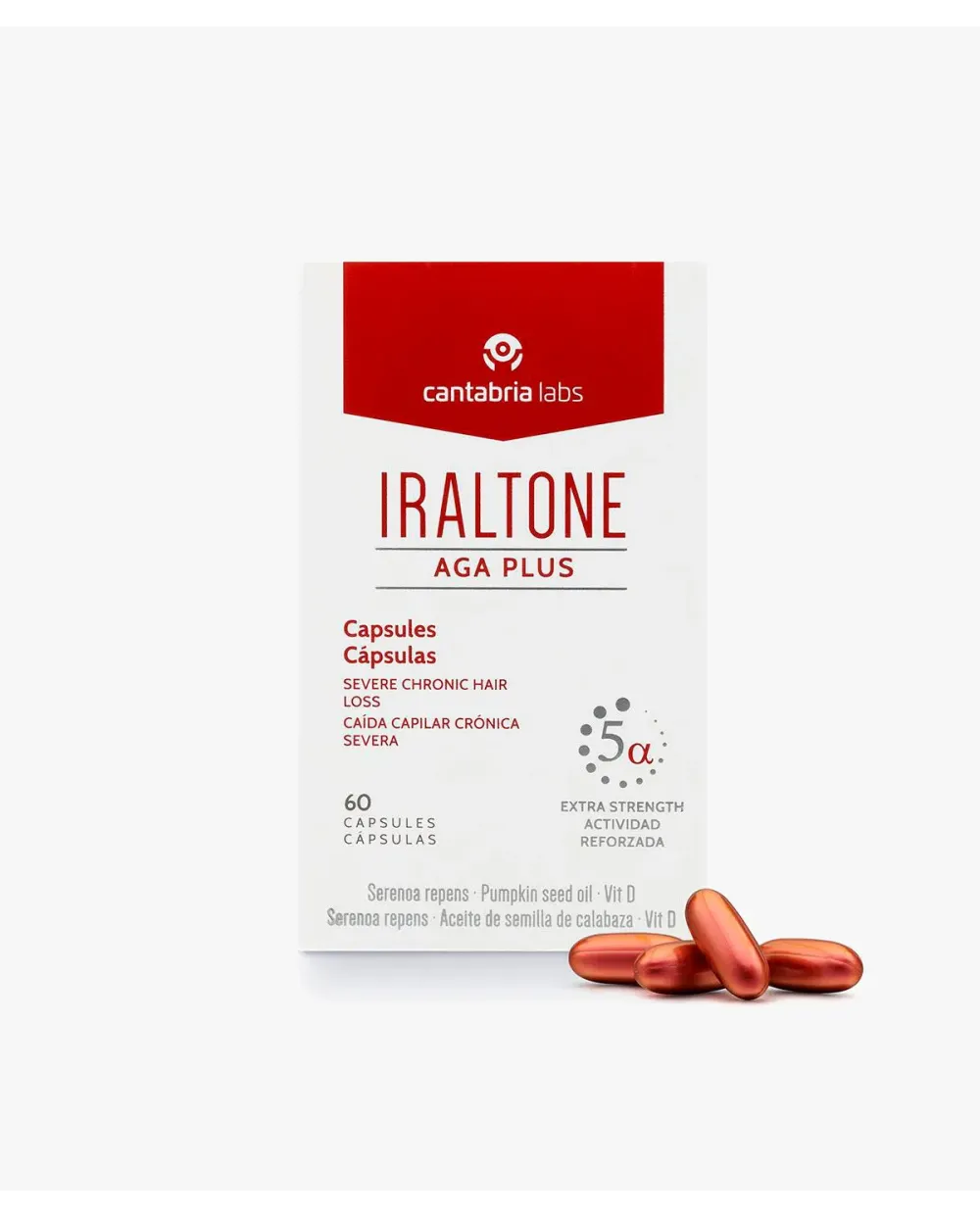 Iraltone AGA Plus 60 Cápsulas + 30 Cápsulas de Regalo