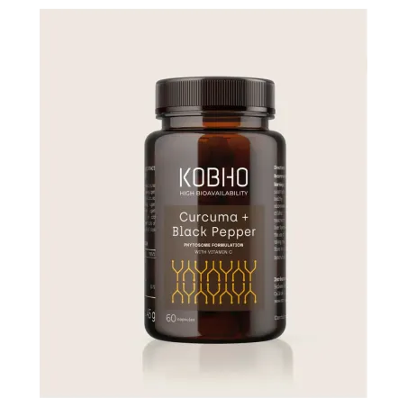 Kobho Cúrcuma + Pimienta Negra 60 Cápsulas
