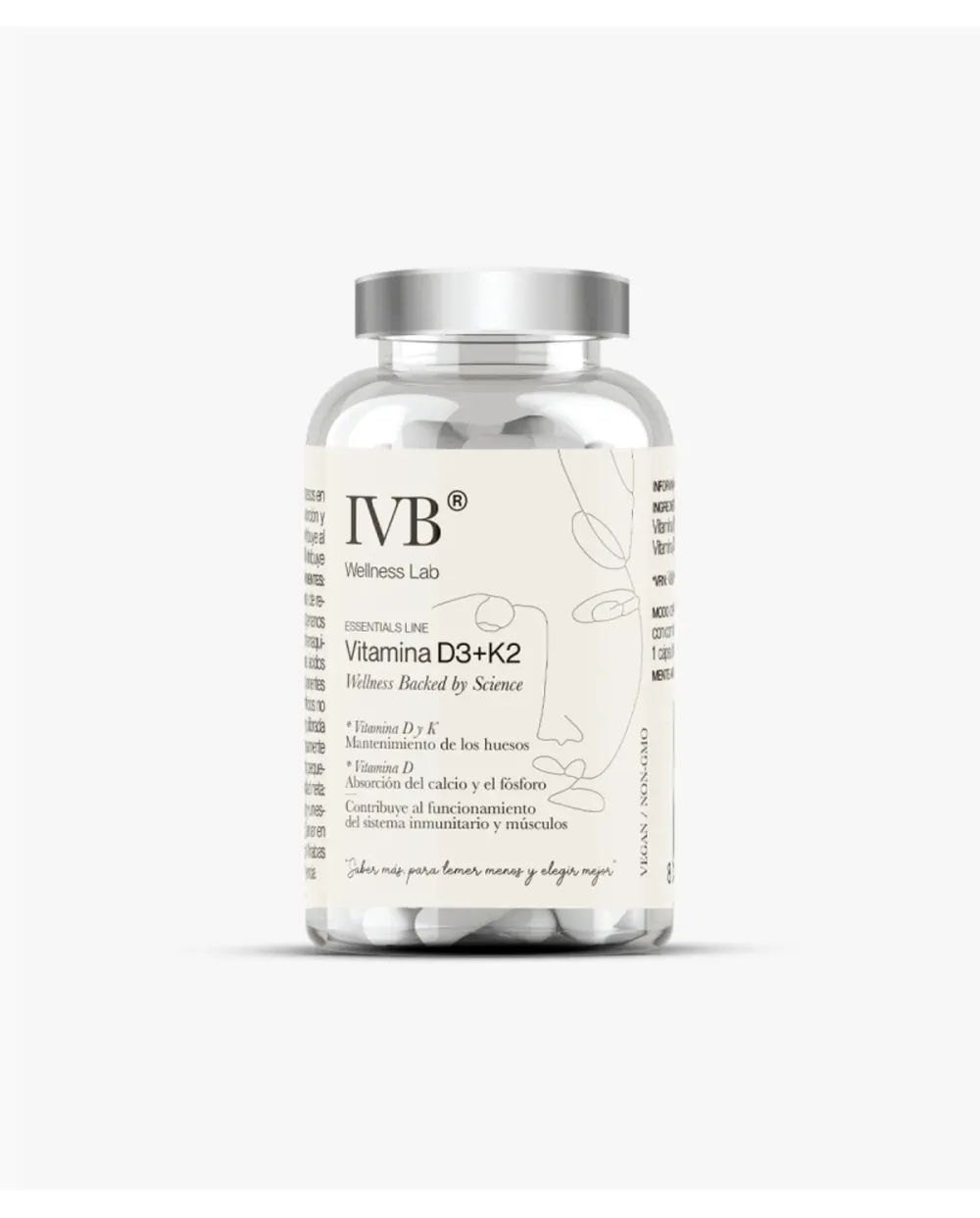 IVB Vitamina D3+K2 60 cápsulas