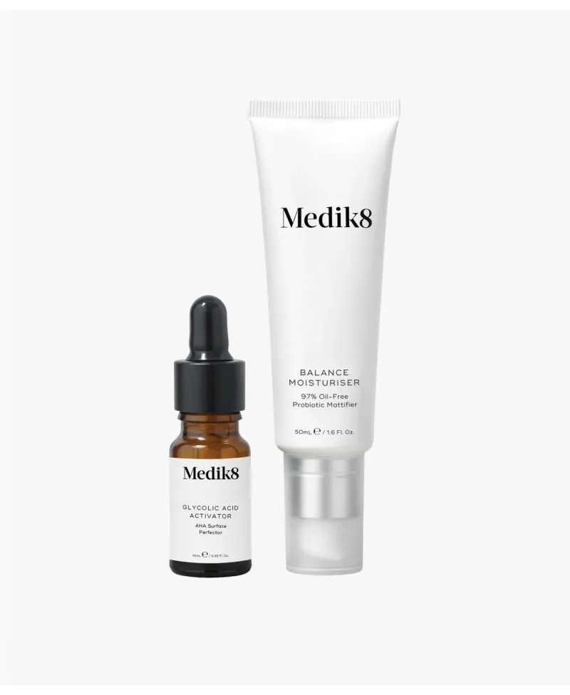 Medik8 Balance Moisturiser 50 ml & Glycolic Acis Activator 10 ml