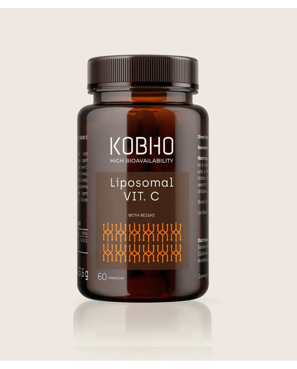 Kobho Vitamina C Reishi 60 Cápsulas