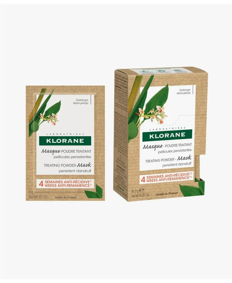 Klorane Mascarilla Polvo a la Galanga 8 Sobres
