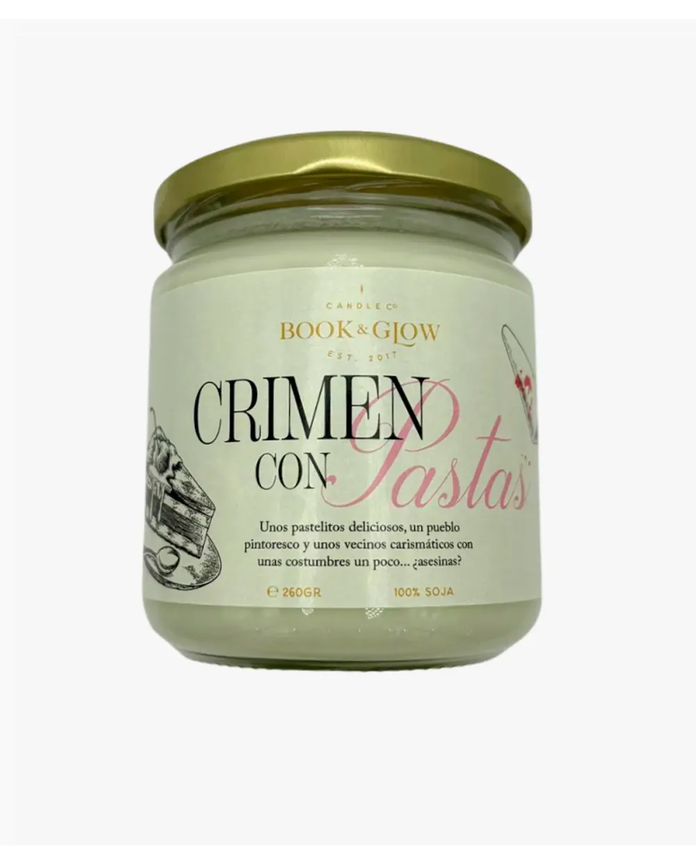 Book & Glow Crimen con Pastas