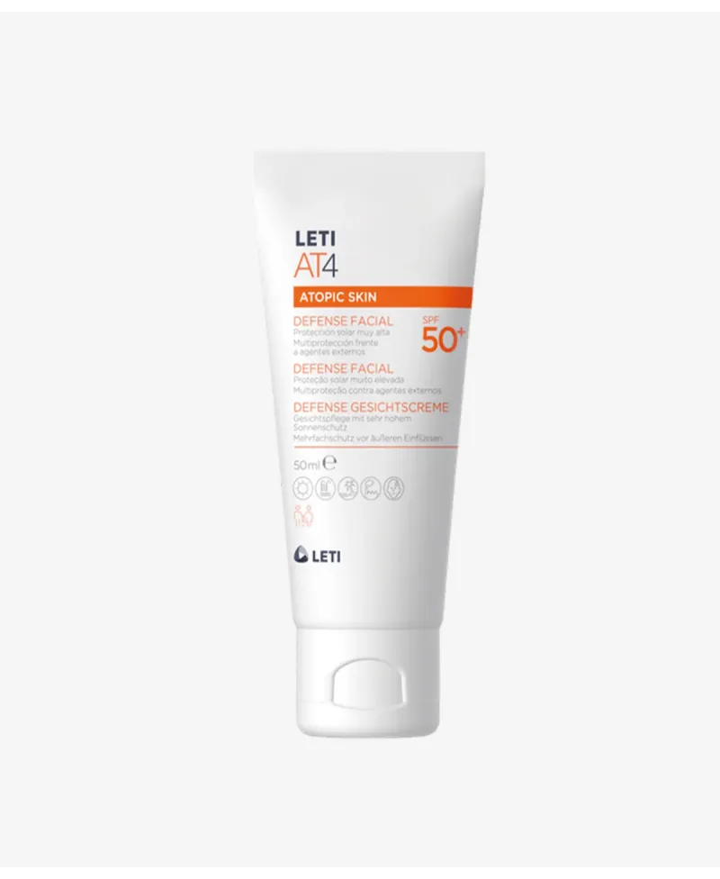 LetiAT4 Defense Facial SPF50+ Piel Atópica 50 ml