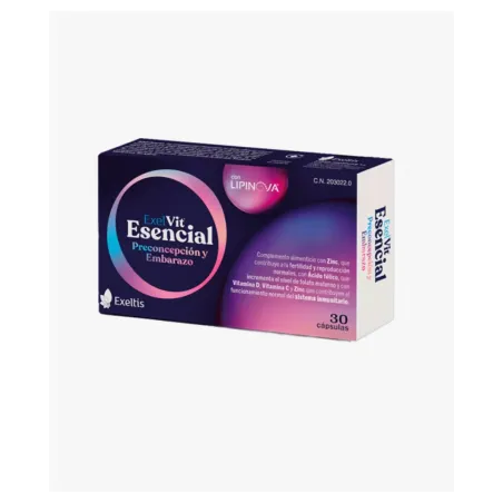 Exelvit Esencial Preconcepción y Embarazo 30 Cápsulas