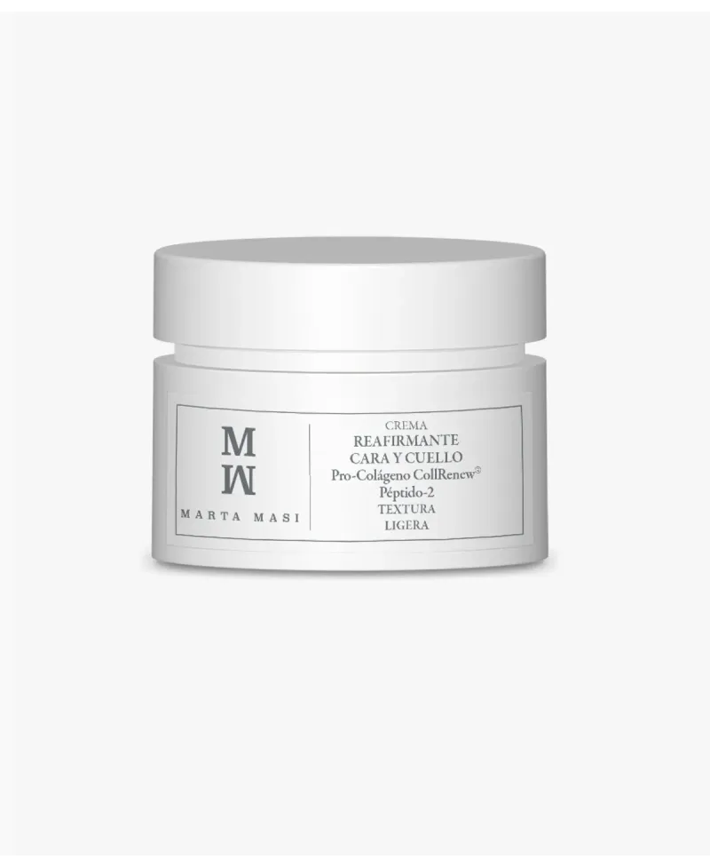 Marta Masi Crema Reafirmante Cara y Cuello Pro Colágeno y Péptido-2 Textura Ligera 50ml