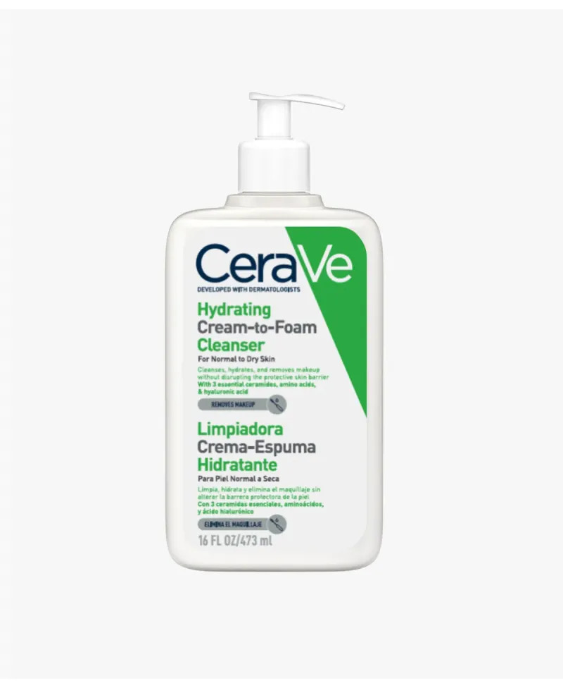 Cerave Limpiador Crema Espuma Hidratante 473 ml