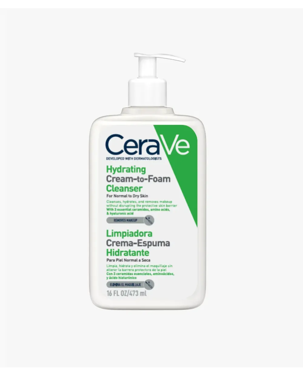 Cerave Limpiador Crema Espuma Hidratante 473 ml