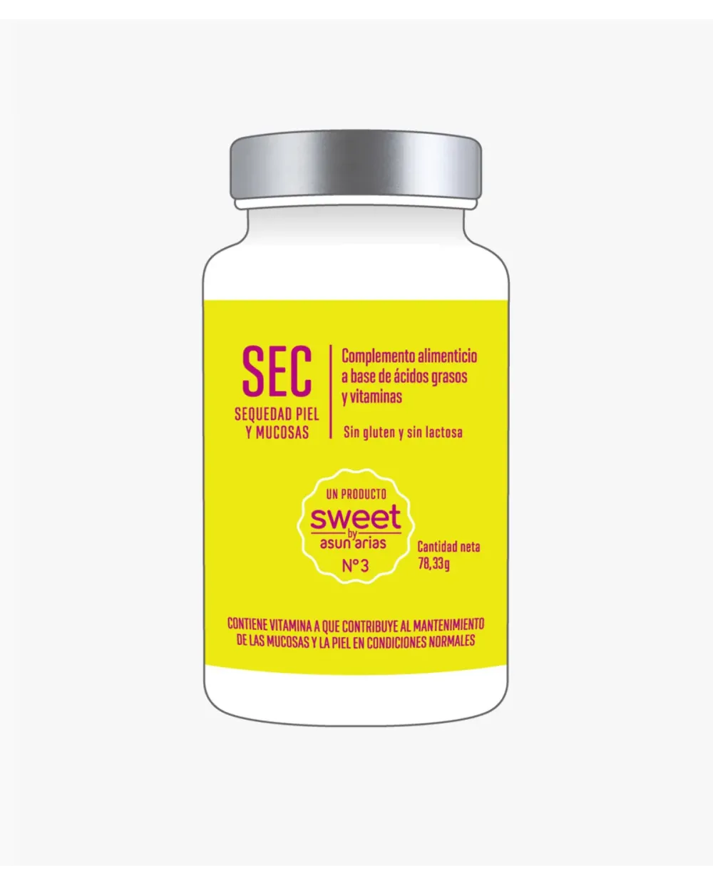 Sweet nº3 SEC Sequedad Piel y Mucosas 60 Cápsulas