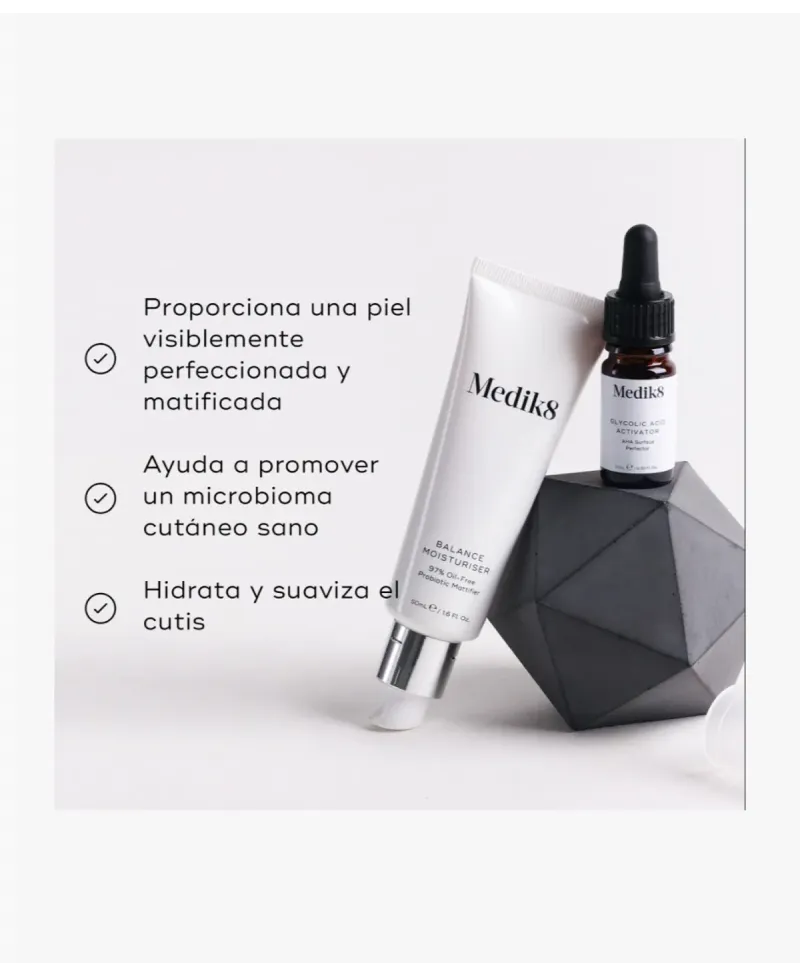 Medik8 Balance Moisturiser 50 ml & Glycolic Acis Activator 10 ml