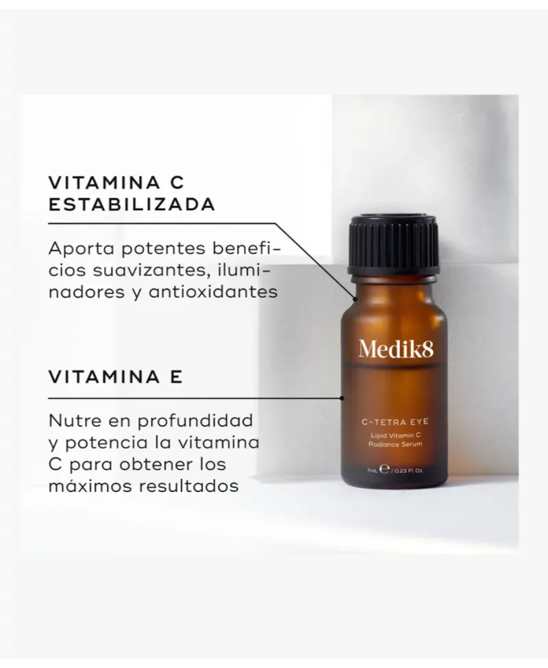 Medik8 C-Tetra Contorno de Ojos Sérum Antioxidante Vitamina C 7 ml