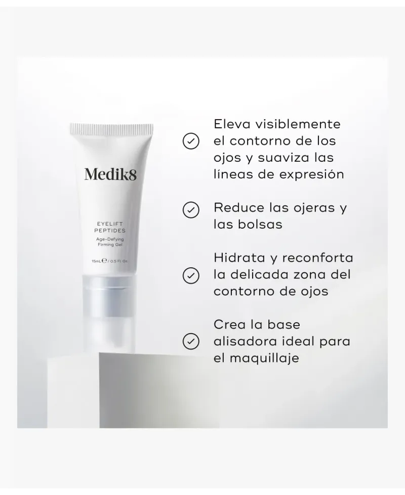 Medik8 Eyelift Peptides Gel Reafirmante Antiedad 15 ml