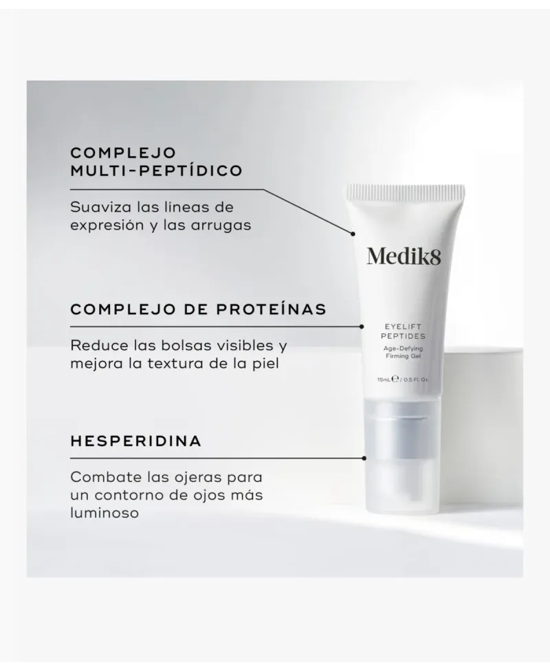 Medik8 Eyelift Peptides Gel Reafirmante Antiedad 15 ml