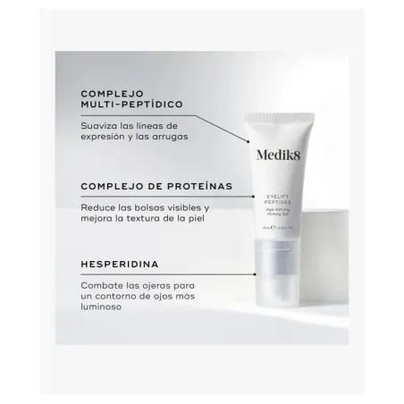 Medik8 Eyelift Peptides Gel Reafirmante Antiedad 15 ml