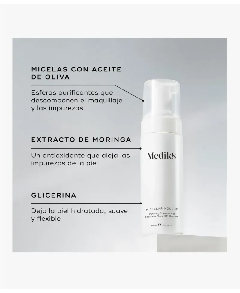 Medik8 Micelar Mousse Limpiador 150 ml