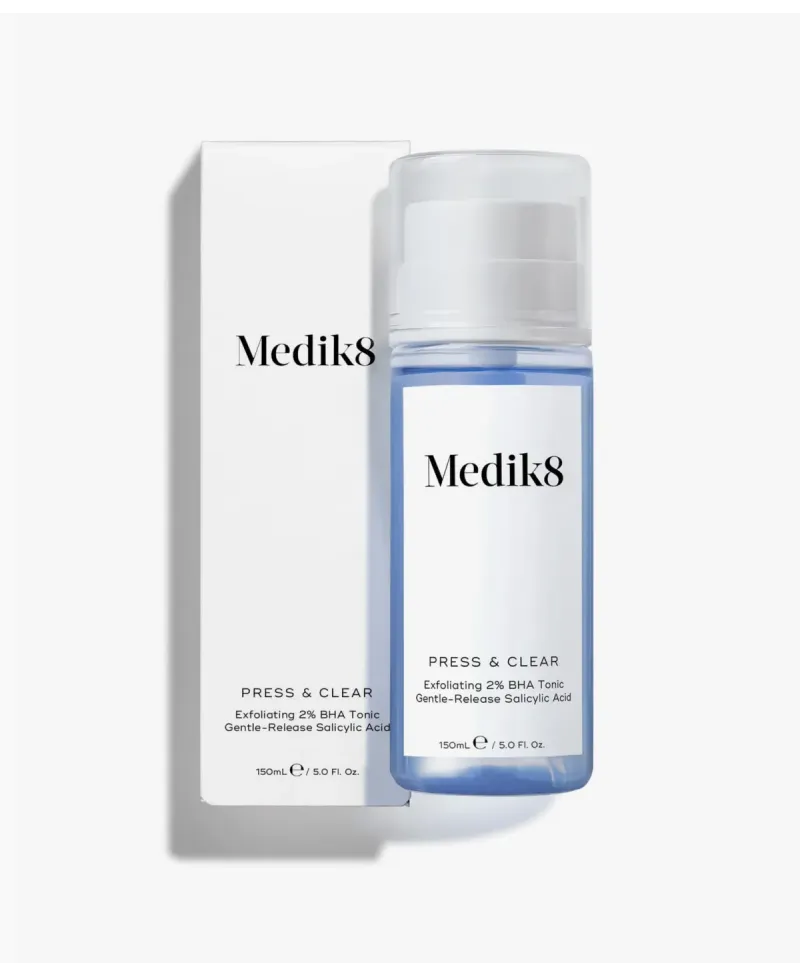 Medik8 Press & Clear Tónico Exfoliante 2% BHA 150 ml
