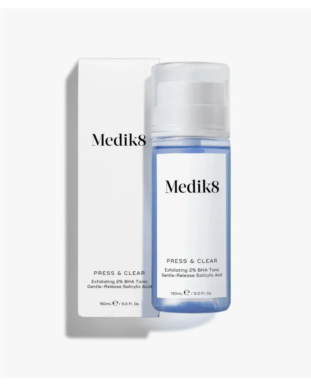 Medik8 Press & Clear Tónico Exfoliante 2% BHA 150 ml