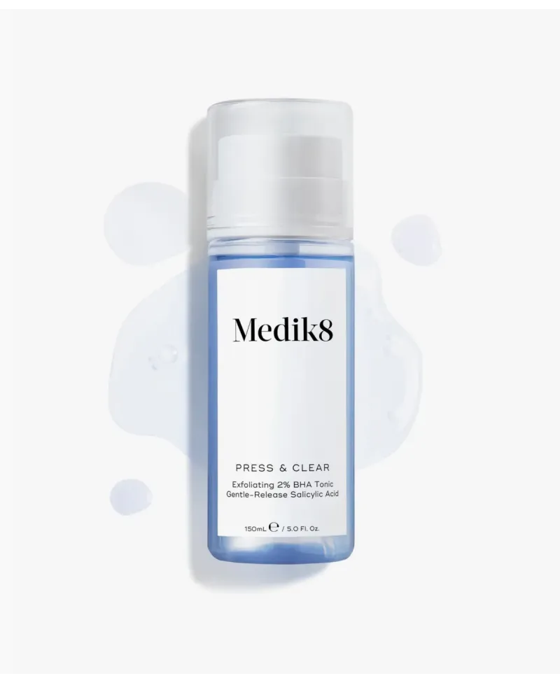 Medik8 Press & Clear Tónico Exfoliante 2% BHA 150 ml