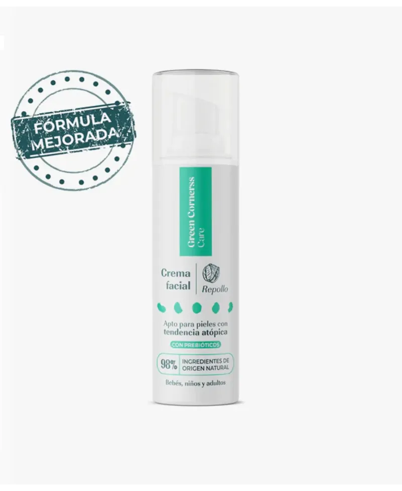 Green Cornerss Crema Facial de Repollo Apta para Piel Atópica 50 ml