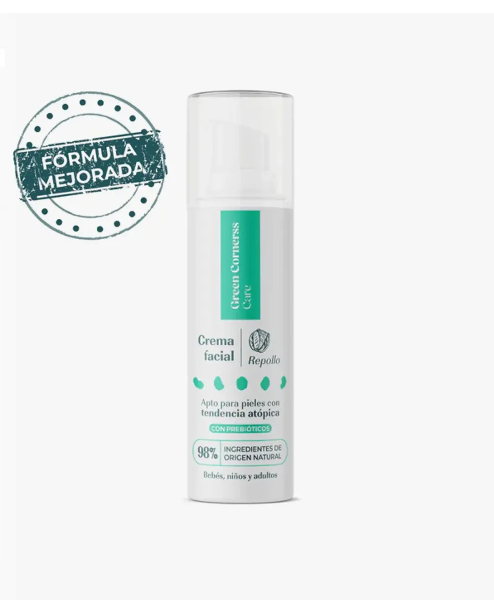 Green Cornerss Crema Facial de Repollo Apta para Piel Atópica 50 ml
