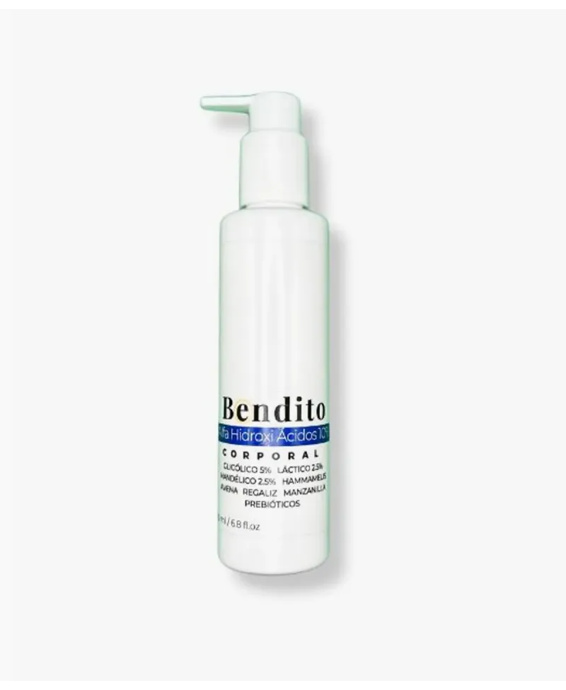 Bendito Alfa Hidroxi Ácidos 10%. Crema Corporal 200 ml