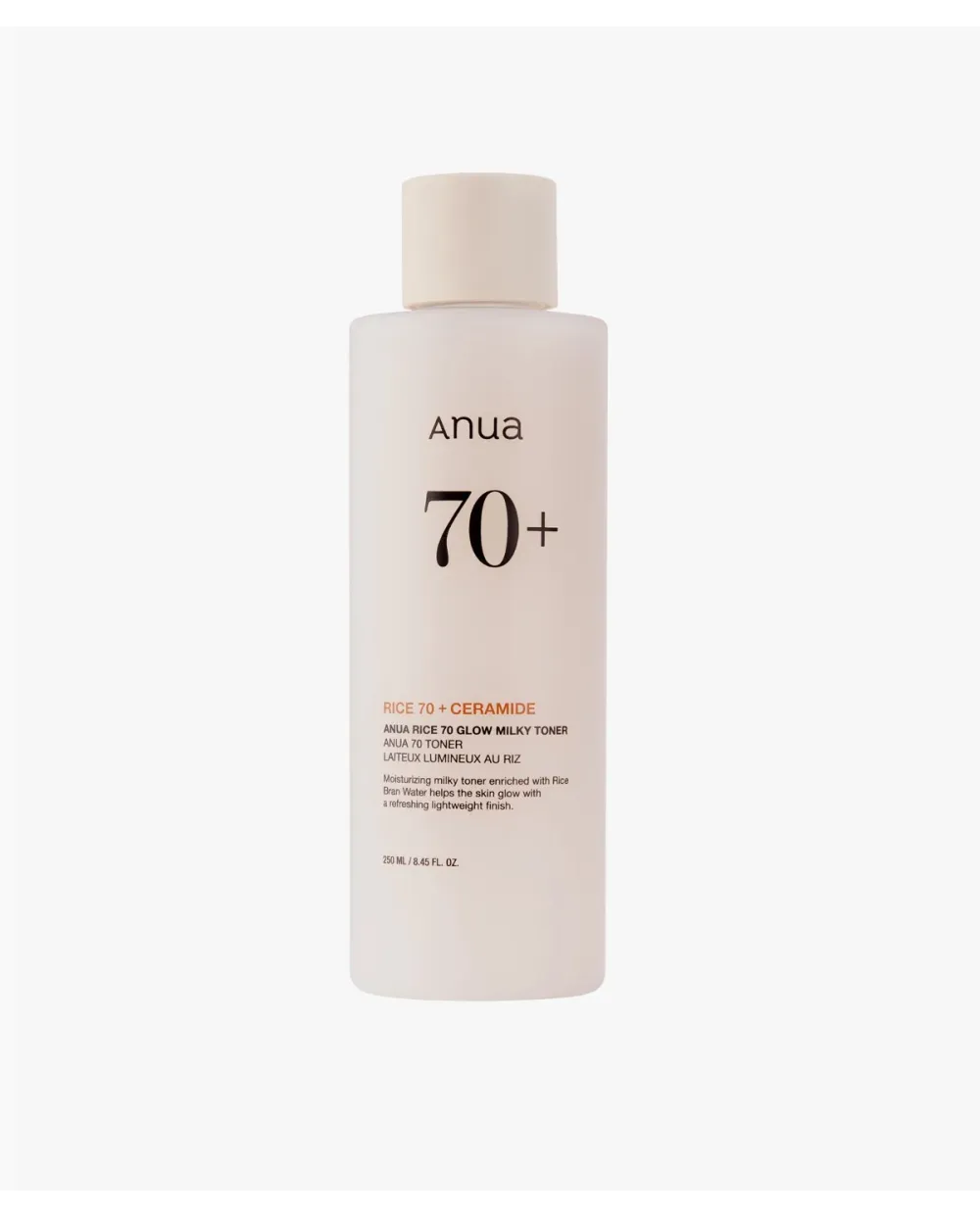 Anua Rice 70 Glow Milky Toner Tónico Facial Hidratante de Arroz 250 ml