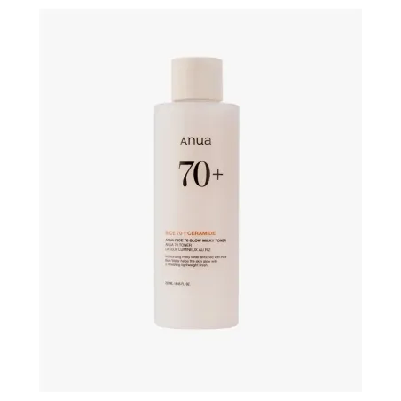 Anua Rice 70 Glow Milky Toner Tónico Facial Hidratante de Arroz 250 ml