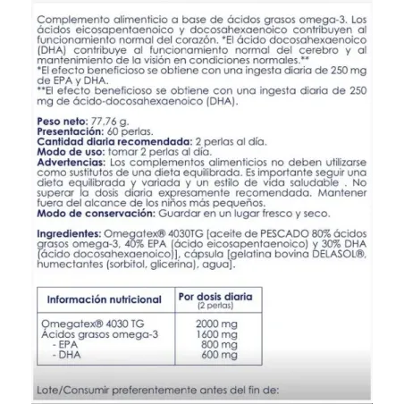 Marta Masi Omega 3 | IFOS, EPA/DHA Triglicérido | Corazón, Cerebro, Visión