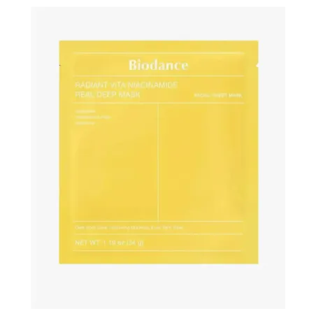 Biodance Radiant Vita Niacinamide Real Deep Mask 1 Unidad