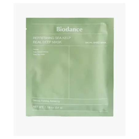 Biodance Refreshing Sea Kelp Real Deep Mask 1 Unidad