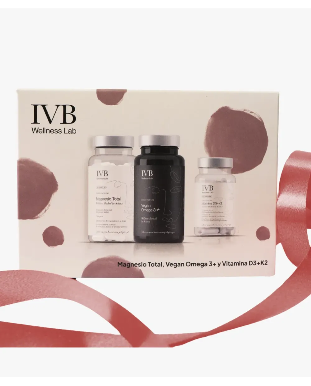 IVB Pack Esenciales: Magnesio Total 60 Cápsulas + Vegan Omega 3+ 60 Cápsulas + Vitamina D3+K2 60 Cápsulas