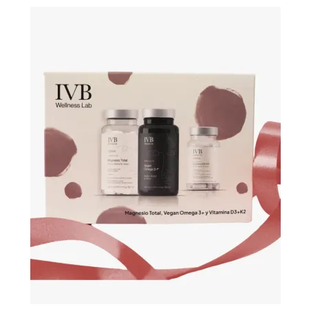 IVB Pack Esenciales: Magnesio Total 60 Cápsulas + Vegan Omega 3+ 60 Cápsulas + Vitamina D3+K2 60 Cápsulas